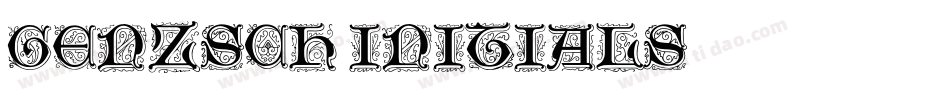 Genzsch Initials字体转换